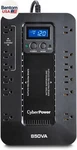 EC850LCD Ecologic Ups Battery Backup And Surge Protector, 850VA/510W, 12 Outlets New. Price: $191.94.