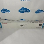 Canon GPR-33 Cyan 2796B003AA Oem Toner Cartridge For C7055 C7065 C7260 C7270 New. Price: $85.00.