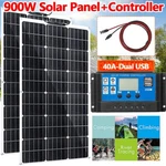 900W Solar Panel Watt Monocrystalline Pv Power 12V For Home Rv Marine Car Kits New. Price: $398.00.
