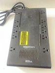 Amazonbasics 800VA 450W Battery Backup Surge Protector 12 Outlets Black Used. Price: $49.00.