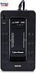 Cyberpower SX650U Ups Battery Backup, Outlets, Va, 890 J New. Price: $113.41.