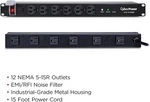 Cyberpower CPS1215RMS 1U Rackmount Surge Protector 120V/15A Outlet Ft Cord New. Price: $47.97.