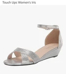 Touch Ups Women's Champagne Iris Platform Shoes Sandals Sizes 8.5 New. Price: $12.00.