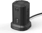 Amazon Basics Rectangular Power Strip Tower Surge Protector 1080J, 9 Outlet, Usb New. Price: $23.74.