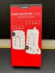 Cyberpower Surge Protector, 2-PACK With Usb Charging New. Price: $39.85.