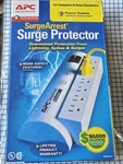 Apc Surgearrest Power Strip Protector Outlets 6FT PER7 Nip New. Price: $17.99.