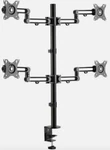 New Tripp Lite Quad-monitor Flex-arm 13" 27" Display Desk Clamp Computer Stand. Price: $89.99.