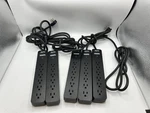 Lot 5X Apc Surge Protector 7 Outlet Strip Black Flat Plug 1440-JOULES 6 Ft. Cord Used. Price: $99.99.