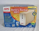 Apc Battery Backup 500VA 300 Watts BK500 Brand New Sealed. Price: $91.76.