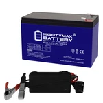Mighty Max 12V 7AH Gel F1 Replaces Werker WKA12-7.5F + Charger New. Price: $39.99.
