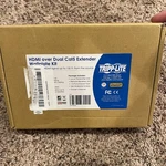 Tripp-lite P167-000 Hdmi Over Dual CAT5 Extender Wallplate Kit Open. Price: $30.00.