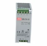 Mean Well New Box DR-75-12 Din Rail Power Supply. Price: $22.30.