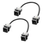Pcs RJ11 CAT3 Keystone Coupler 6P4C Female Jack Modules 20CM 7.8 Inch Cord New. Price: $22.39.