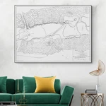 1891 Map Of Wounded Knee Battle Native American Tragedy & U.s. Cavalry Actions New. Price: $375.00.