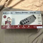 Belkin Battery Backup 375 Va New Open Box. Price: $60.00.