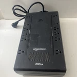 Amazonbasics 800VA 450W Battery Backup Surge Protector 12 Outlets Black Used. Price: $49.00.