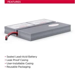 Cyberpower RB0690X4B Ups Replacement Battery Cartridge 6V/9AH New. Price: $165.50.